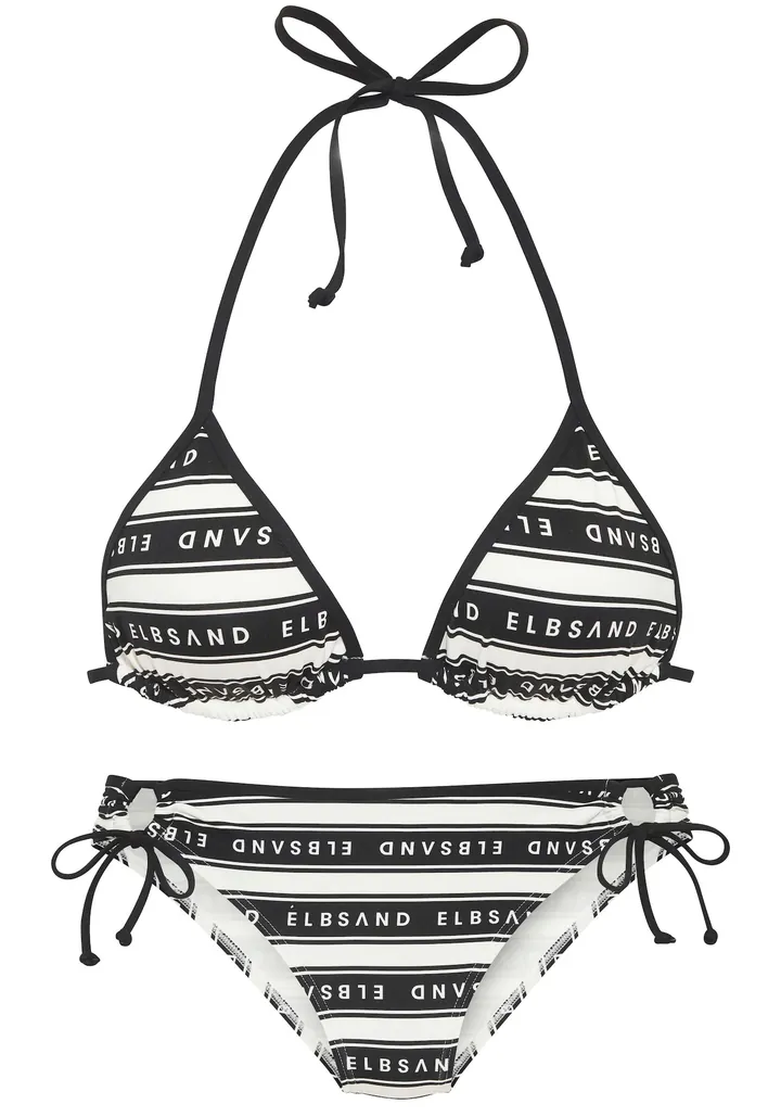 Elbsand Bikini negro / offwhite