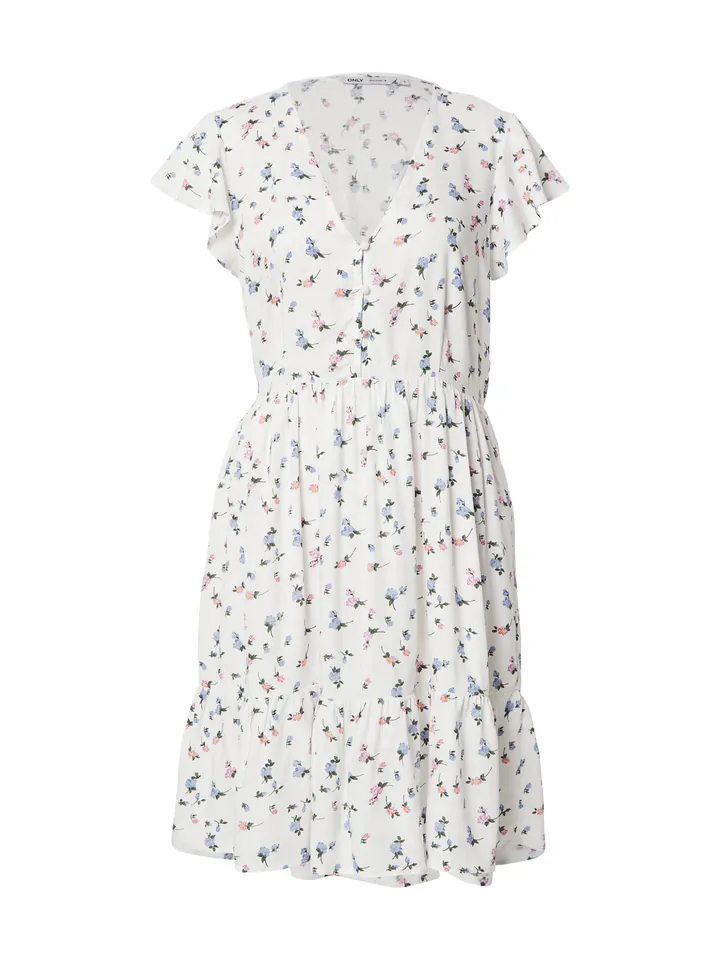 ONLY Vestido de verano 'ONLLiva'  azul real / verde oscuro / rosa claro / blanco