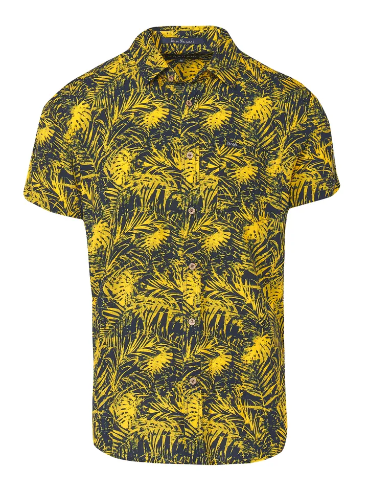 KOROSHI Camisa  amarillo oscuro / negro