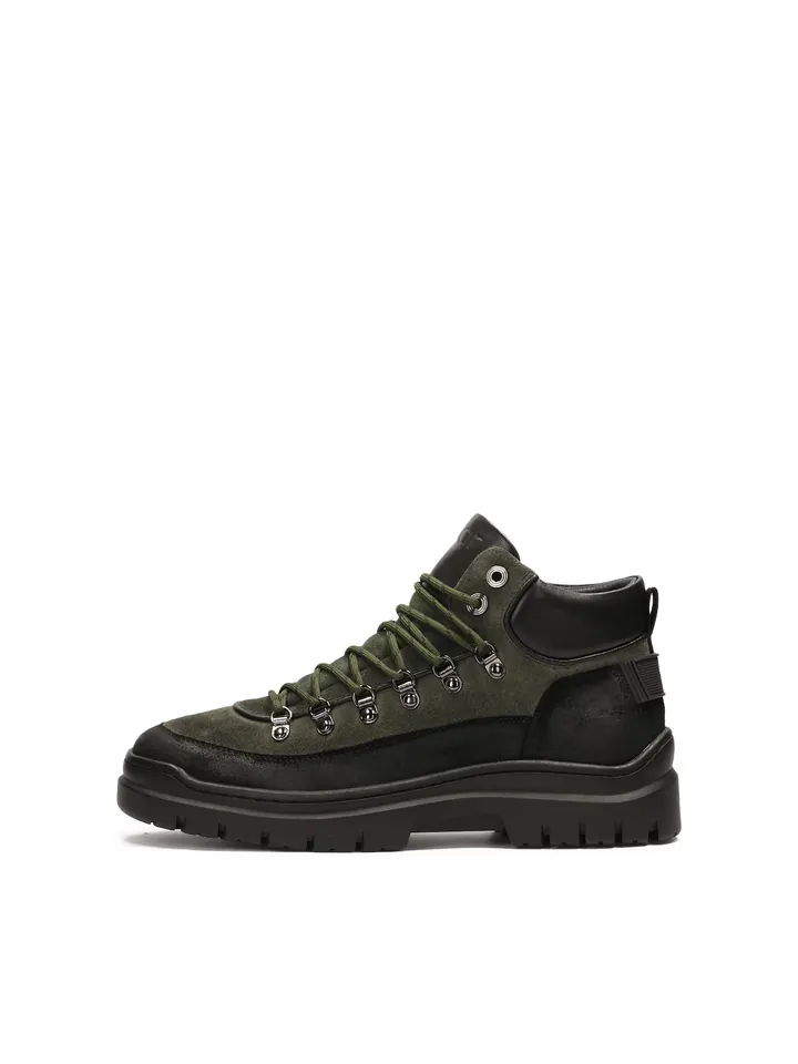Kazar Botas con cordones caqui / negro