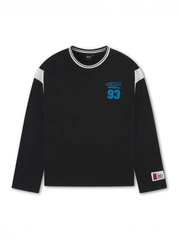 AND1 Camiseta azul / negro / blanco
