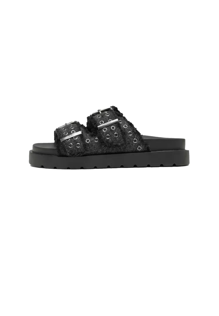 BUFFALO Zapatos abiertos 'Raya Ari' negro denim