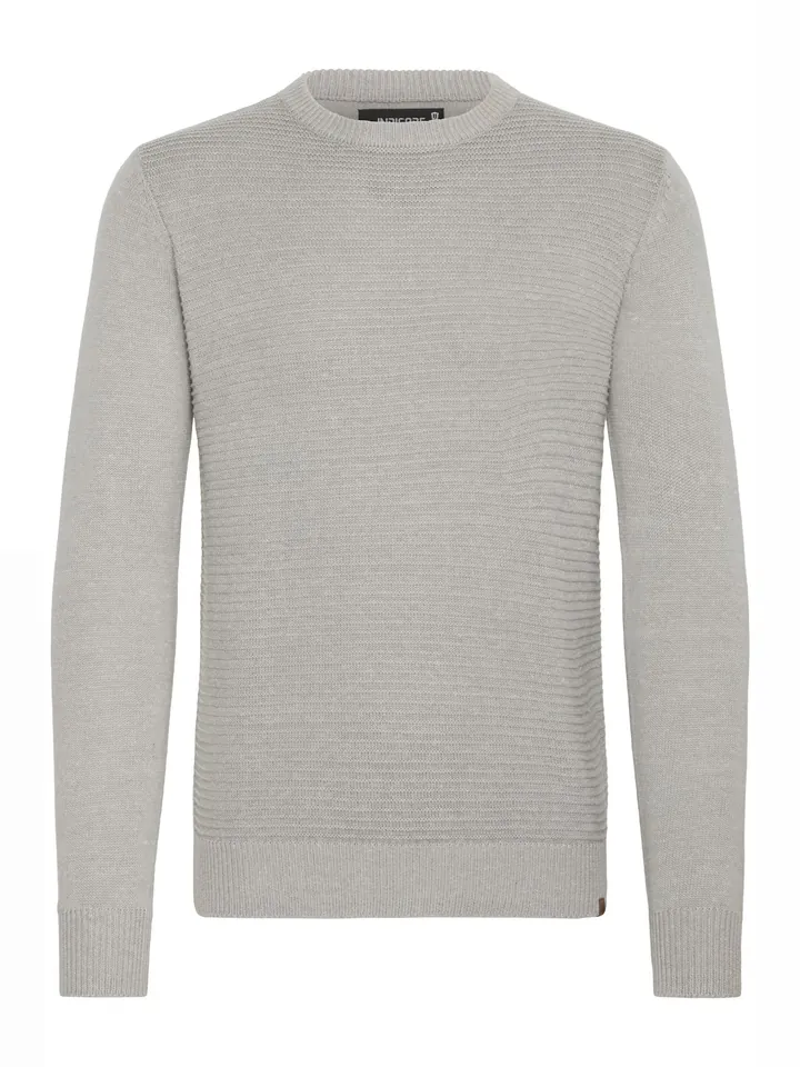 INDICODE JEANS Jersey 'Ricardo'  gris moteado