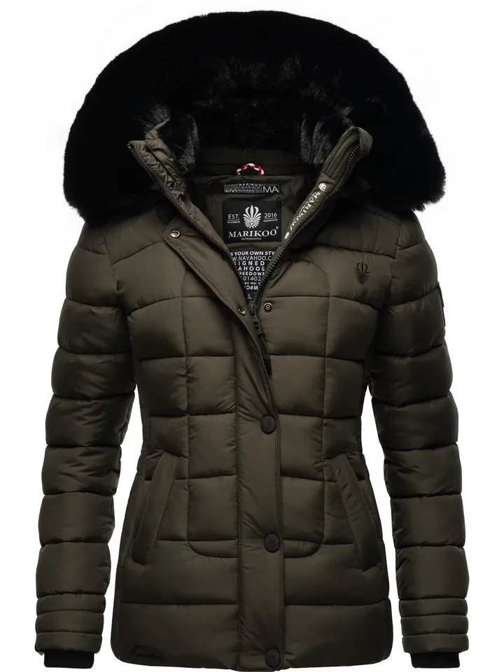 MARIKOO Chaqueta de invierno 'Qesraa' antracita / negro