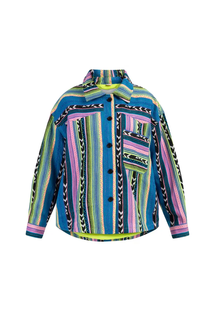 MYMO Chaqueta de entretiempo lima / petróleo / eosin / negro