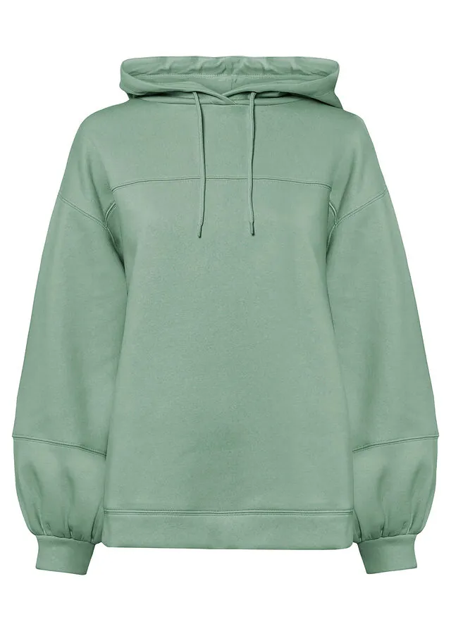 Sudadera con capucha oversize en mezcla de algodón suave
