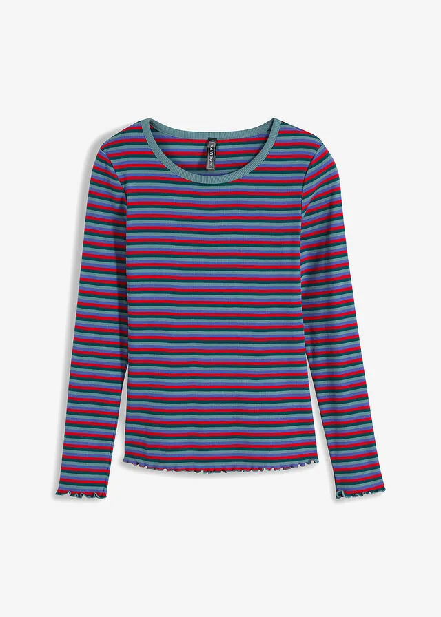 Camiseta de canalé de algodón orgánico
