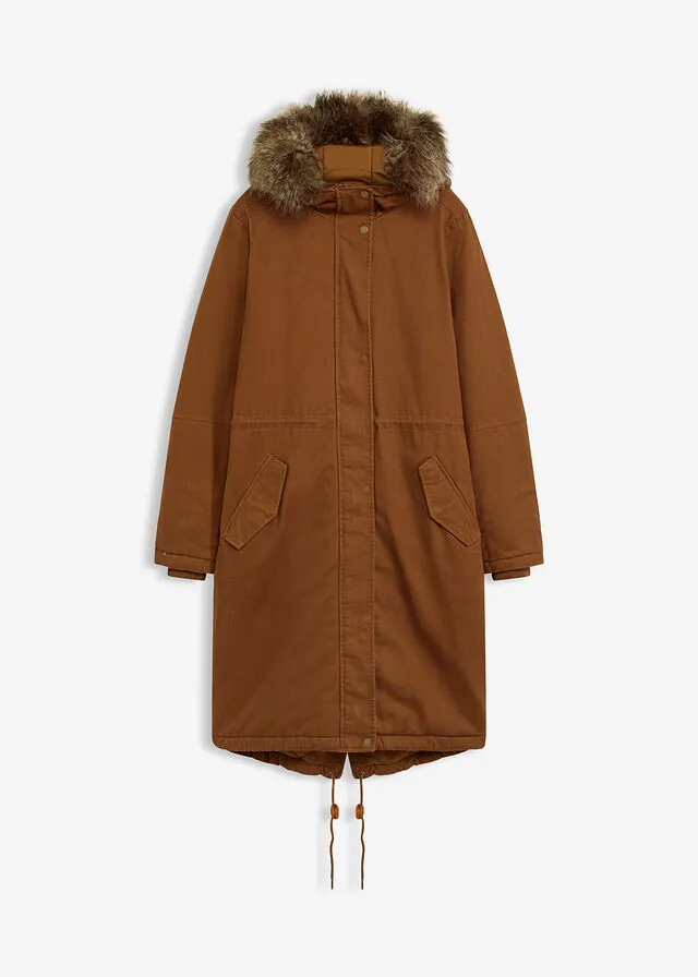 Parka larga acolchada