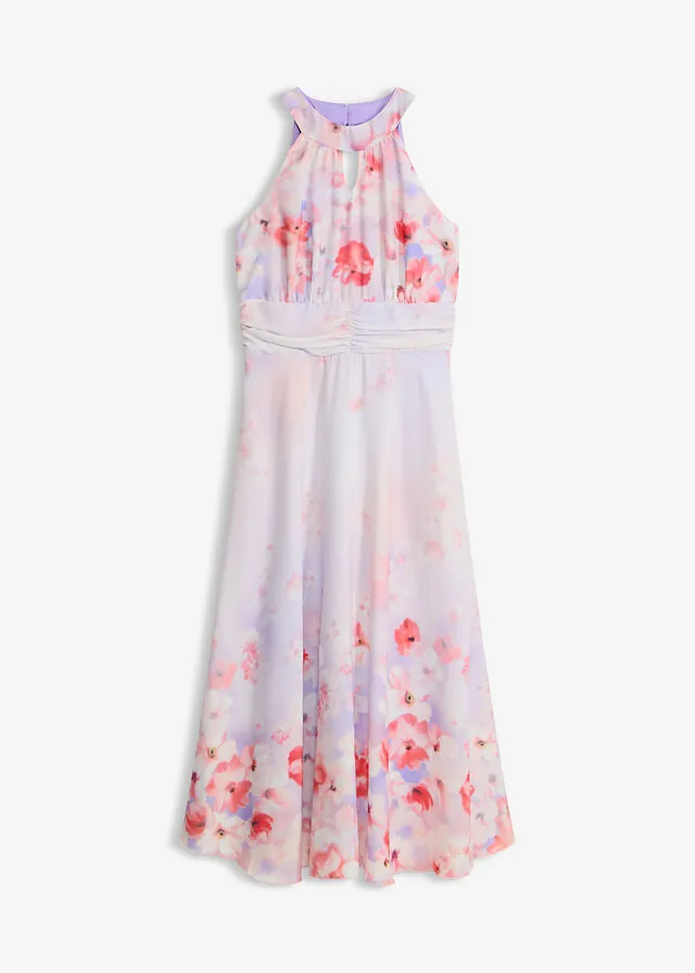 Vestido midi con drapeado