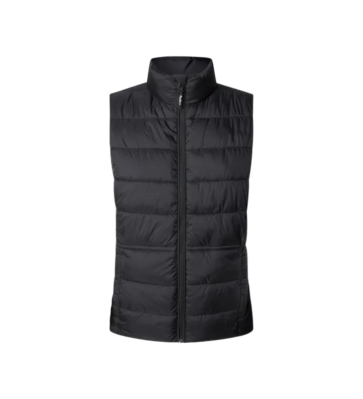 Pepe Jeans para mujer. PL4024345 Chaleco Sally negro (L), Casual, Poliamida