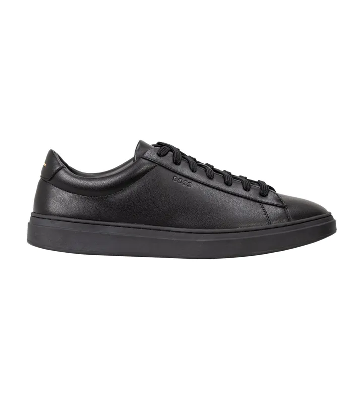 BOSS para hombre. 50552853 Zapatillas de Piel Kieran negro (41), Plano, Cordones, Casual