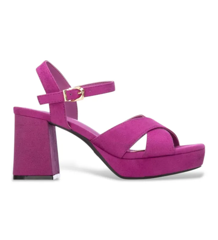 Xti para mujer. 14528803-FUCSIA Sandalias 145288 rosa (36), 5 a 8cm, Hebilla, Casual, Fiesta, Deportivo, Lila
