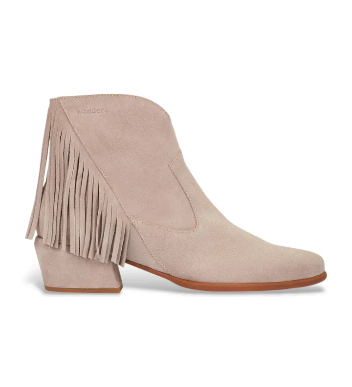 Wonders para mujer. D-2005 Botines de piel FEI 05 taupe (36), 1 a 3cm, Casual