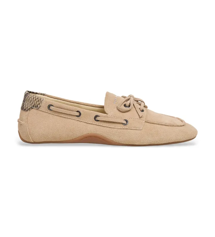 Pepe Jeans para mujer. PLS100010 Zapatos de Piel Noa Star beige (36), Marrón, Plano, Ante, Cordones, Casual