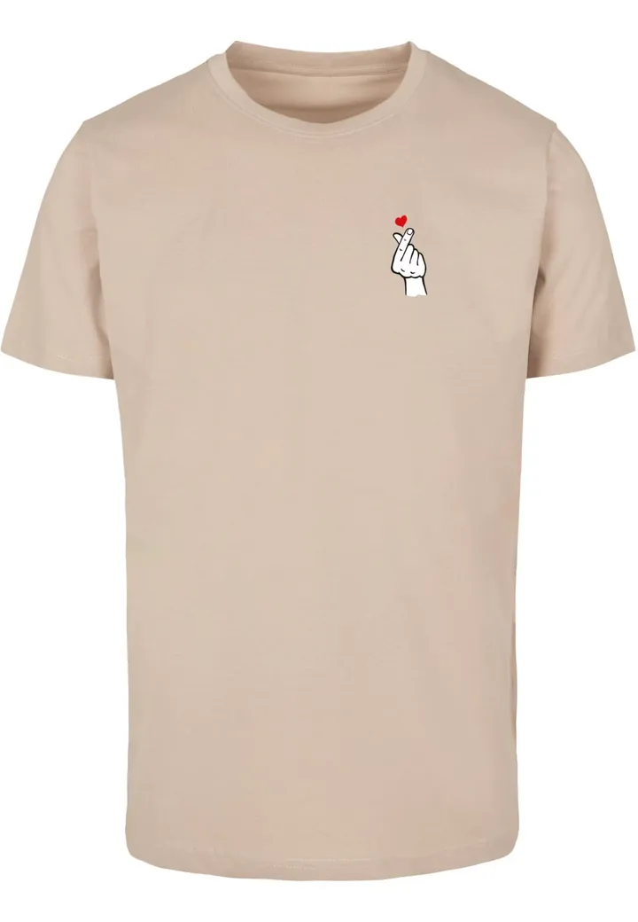 Mister Tee Camiseta 'Love Sign' arena / rojo / negro / offwhite