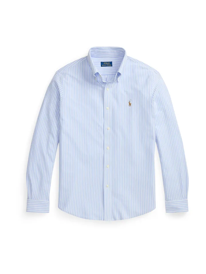 Polo Ralph Lauren Camisa azul claro / blanco