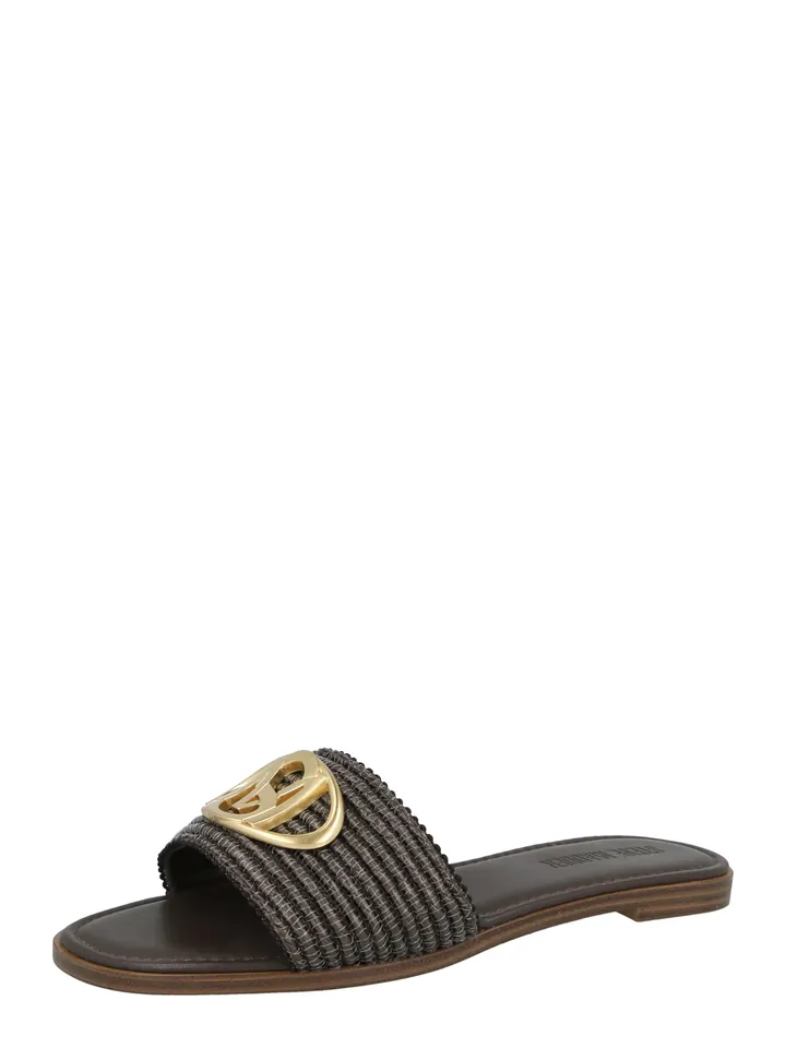 STEVE MADDEN Zapatos abiertos 'Kora 2.0' marrón oscuro / oro
