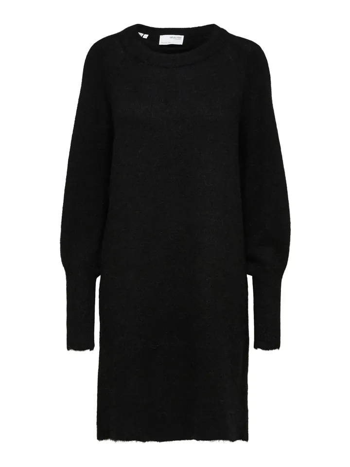 SELECTED Vestido de punto 'Lulu' negro