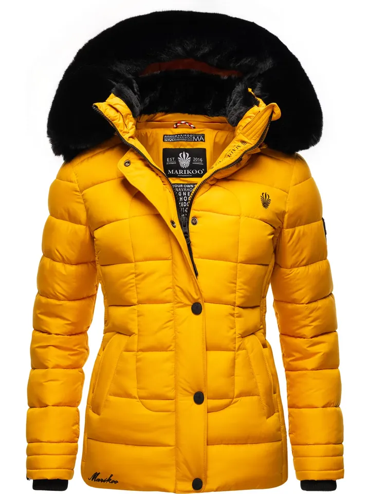 MARIKOO Chaqueta de invierno 'Qesraa' amarillo