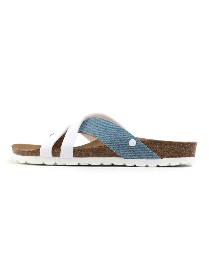 Bayton Zapatos abiertos 'Martigues' azul / blanco