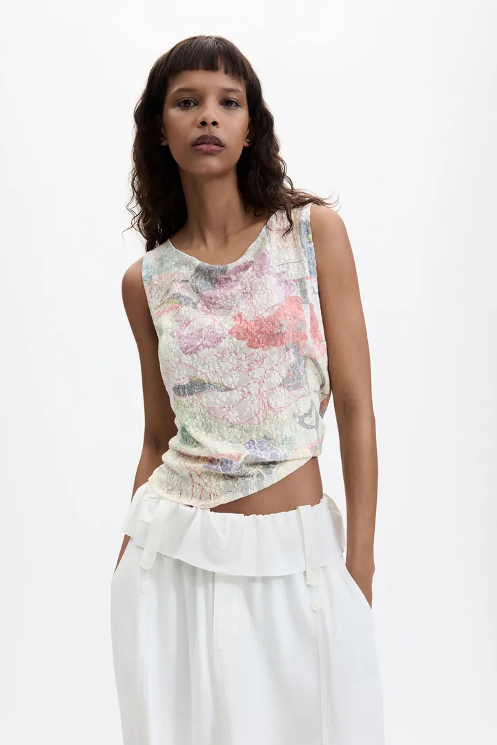 Desigual, Top Estampado Sin Mangas, Mujer, L