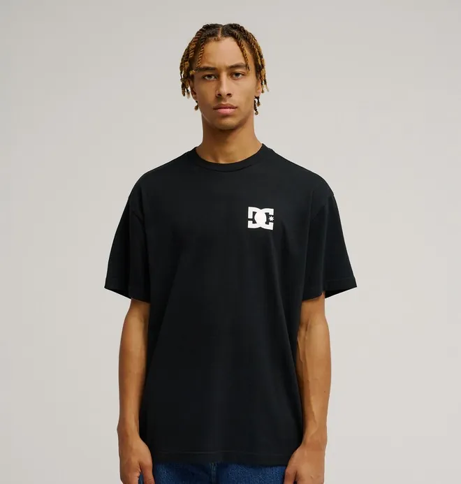 DC Skull And Star - Camiseta de manga corta Negro Hombre