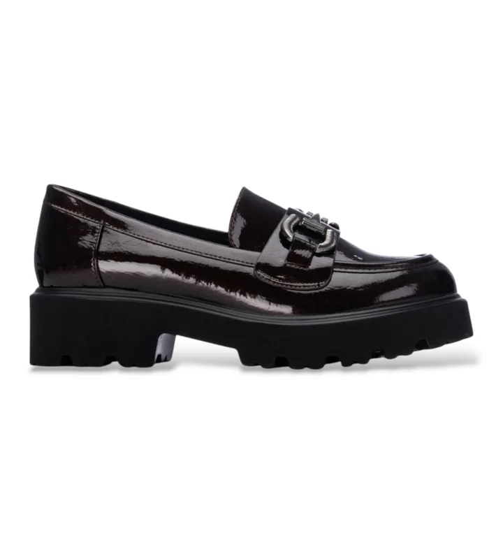 Xti para mujer. 14643303-BURDEOS Zapatos 146433 burdeos (36), Rojo, 3 a 5cm, Ninguno, Casual, Charol