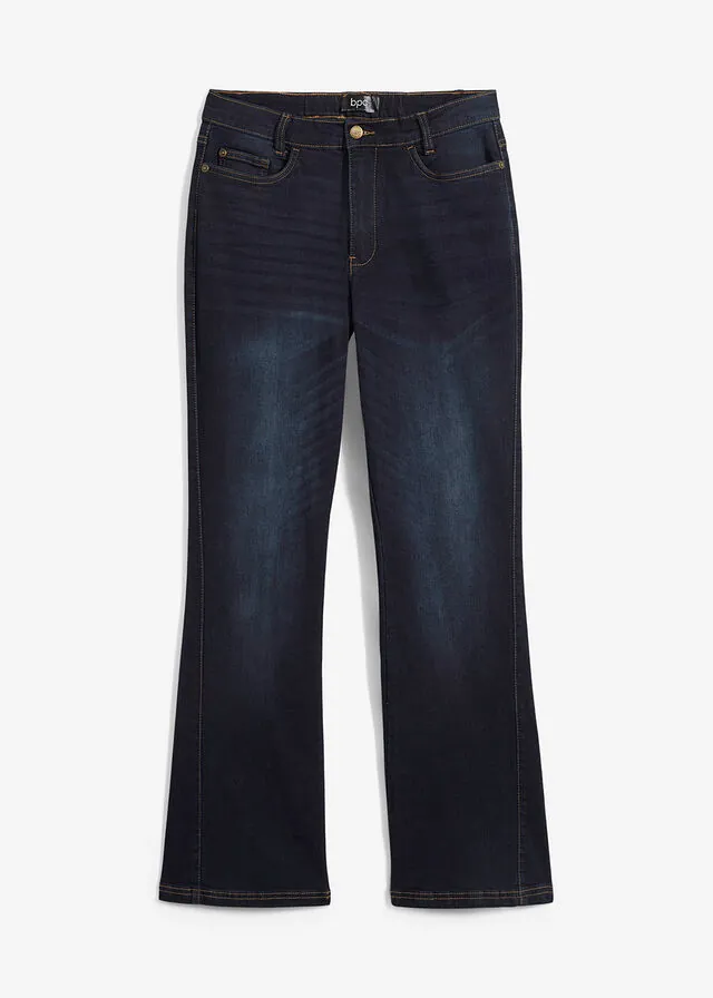 Vaqueros bootcut, high waist, cintura cómoda
