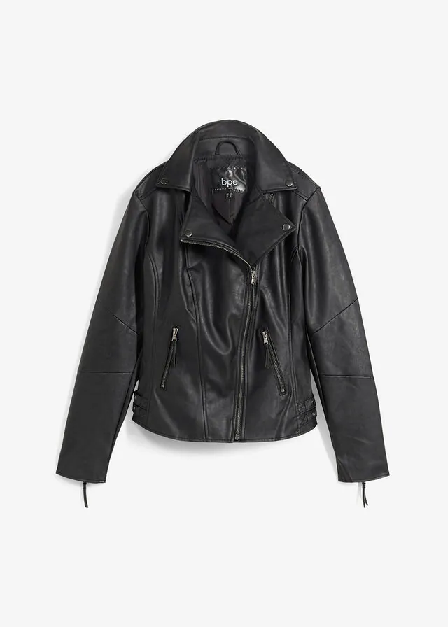 Chaqueta de piel sintética de viscosa pura