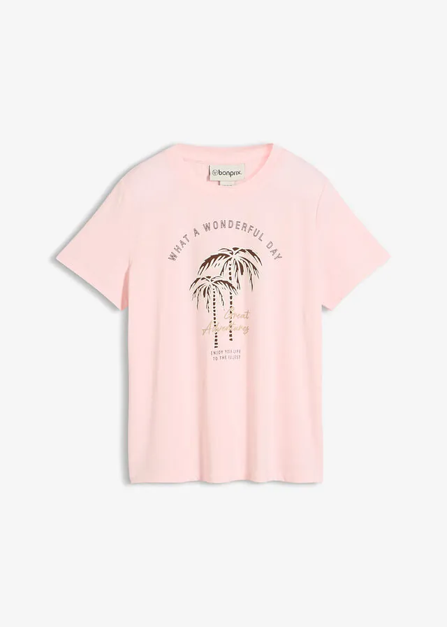 Camiseta de mezcla de viscosa elástica