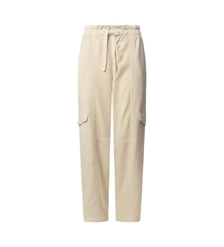 Pepe Jeans para mujer. PL211809 Pantalón cargo teñido en prenda Hadda blanco (L), Casual, Algodón, Sostenible