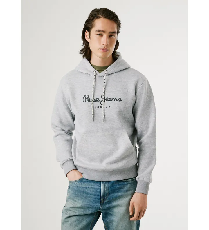 Pepe Jeans para hombre. PM5800019 Sudadera Macbeth gris (L), Casual, Poliéster