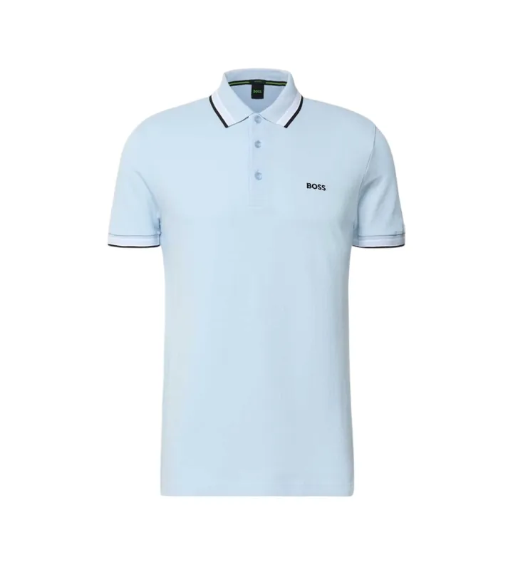BOSS para hombre. 50469055 Polo Paddy (S), Azul, Casual, Algodón, Manga corta