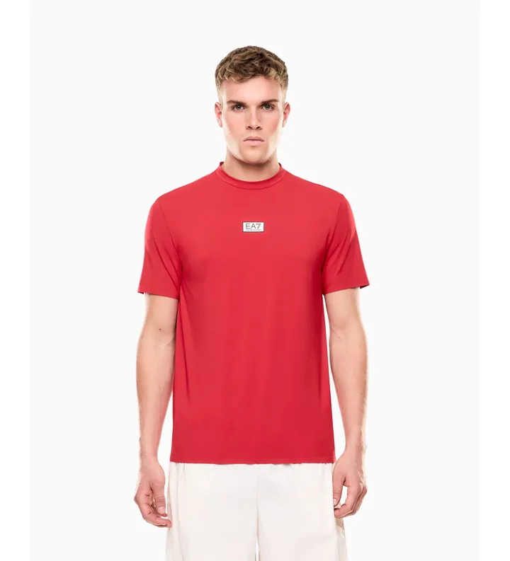 EA7 para hombre. 7M001370_AF17770 Camiseta Ventus7 rojo (3XL), Deportivo, Poliéster, Manga corta