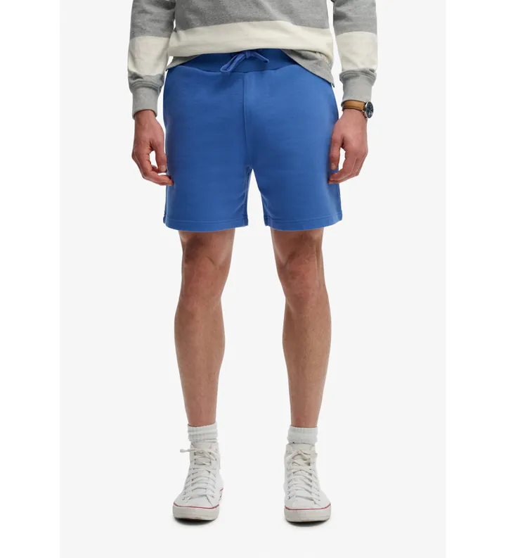 Superdry para hombre. M7110484A Shorts Essential Logo Classic azul (L), Casual, Algodón