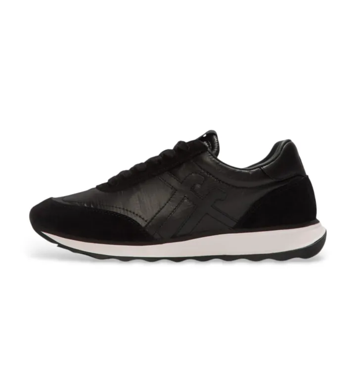 Fitflop para mujer. A5Q-001 Zapatillas Retro Q negro (36), Tela, Plano, Cordones, Casual