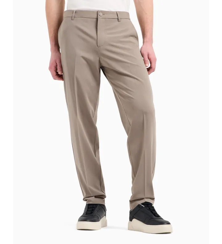 A|X Armani Exchange para hombre. XM000346AF10897U6107 Pantalón Flow beige (34), Casual, Poliéster