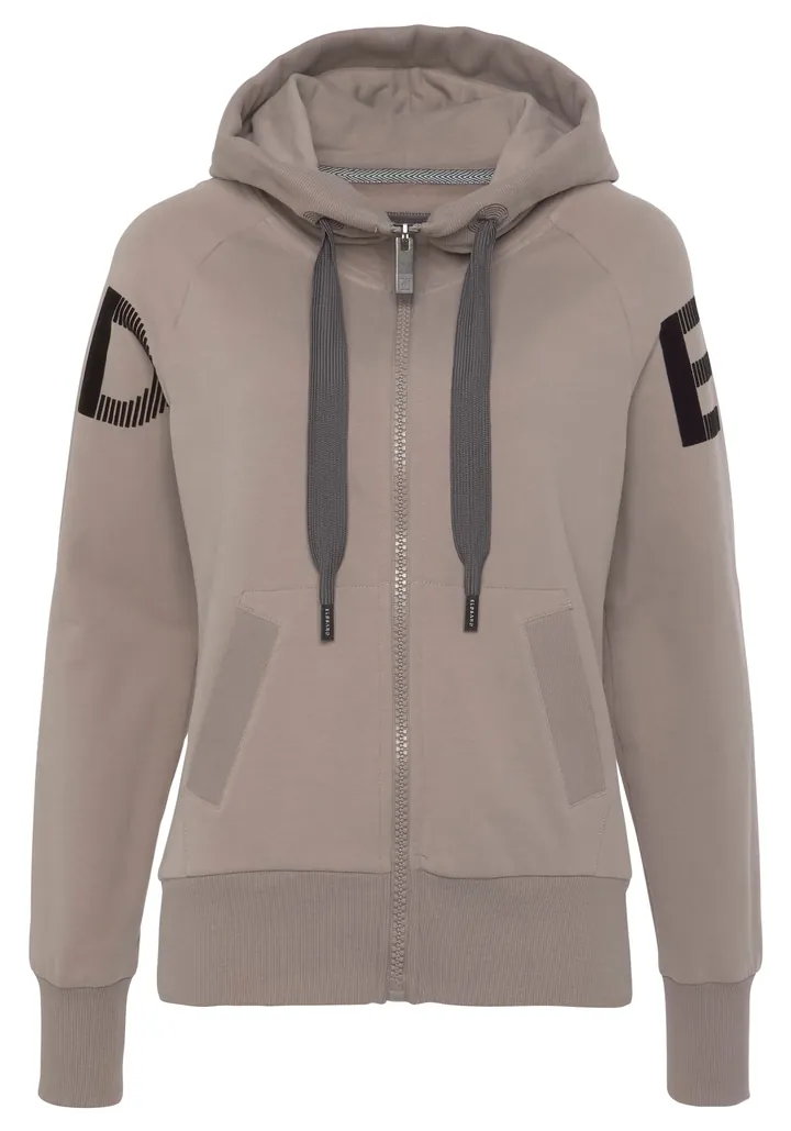 Elbsand Sudadera con cremallera piel / negro