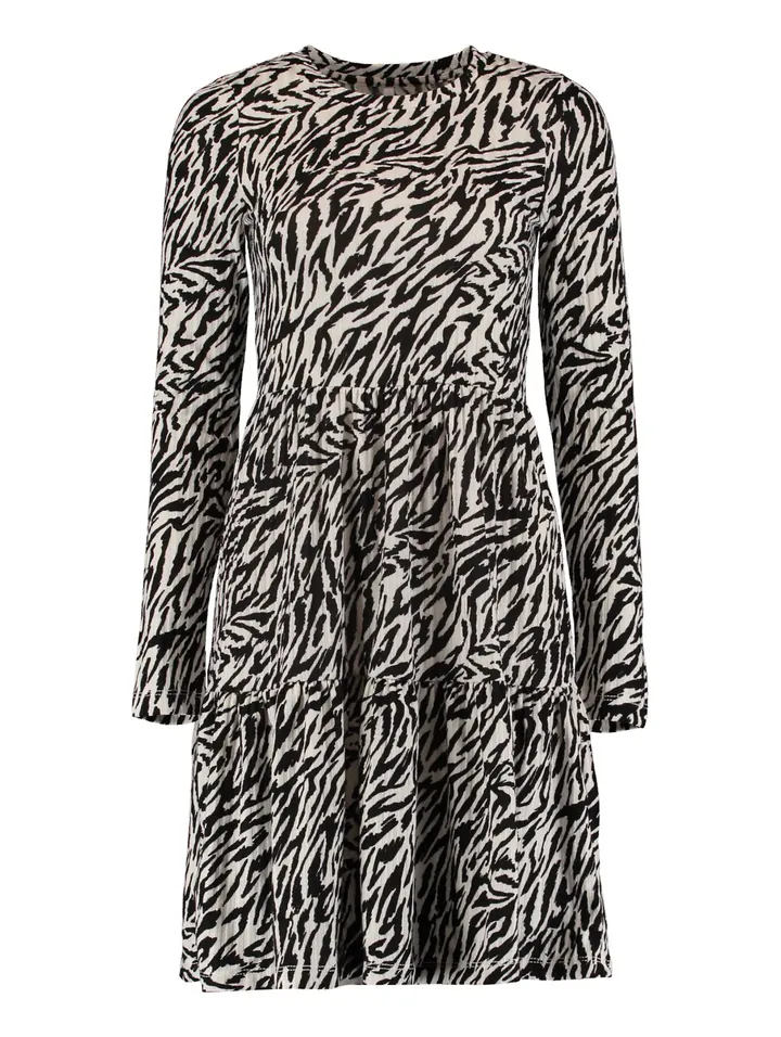 Hailys Vestido 'Ida'  negro / offwhite