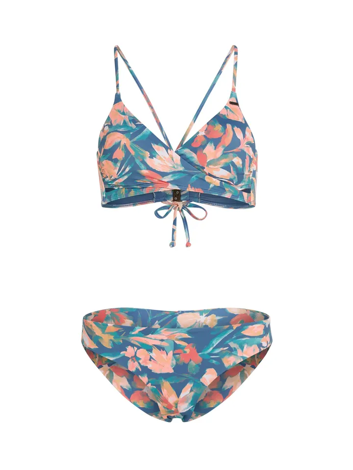 O'NEILL Bikini 'Essentials Baay Maoi' azul / azul cian / albaricique / coral