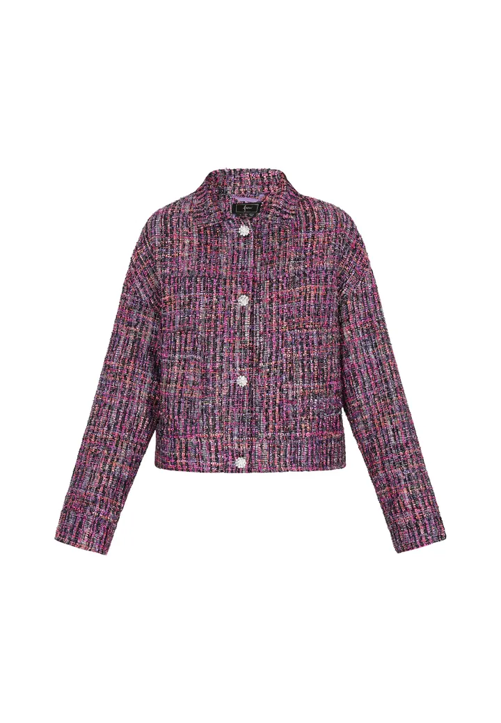faina Chaqueta de entretiempo malva / lavanda / negro