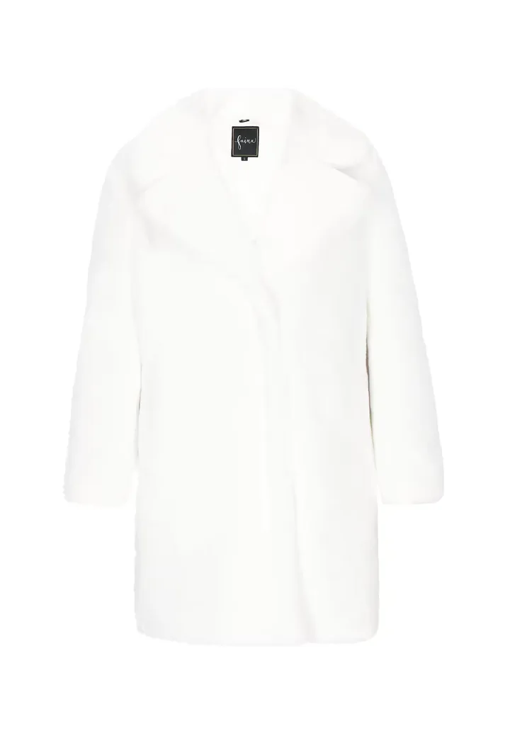 faina Abrigo de invierno 'Fashion Look' blanco