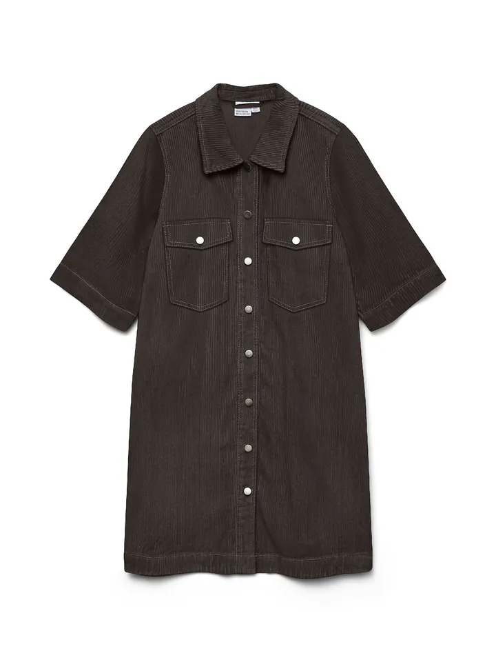 VERO MODA Vestido camisero 'VMFENJA'  marrón