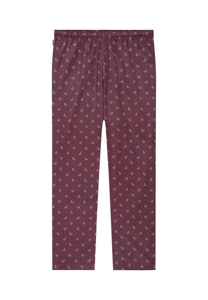 Pockies Pantalón de pijama 'Cherry' verde / rojo vino / arándano