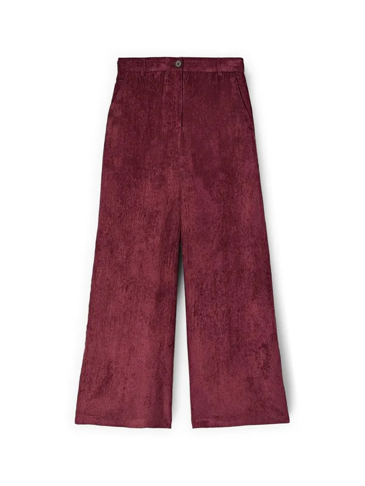 MOTIVI Pantalón burdeos