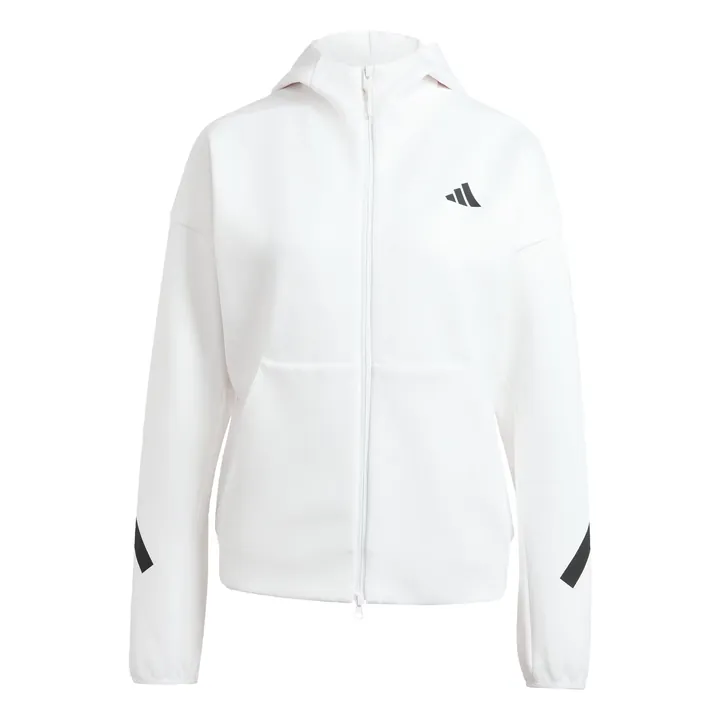 ADIDAS SPORTSWEAR Sudadera con cremallera deportiva 'Z.N.E.'  negro / blanco