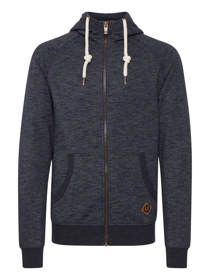 !Solid Sudadera con cremallera 'Vitu' navy / azul ahumado