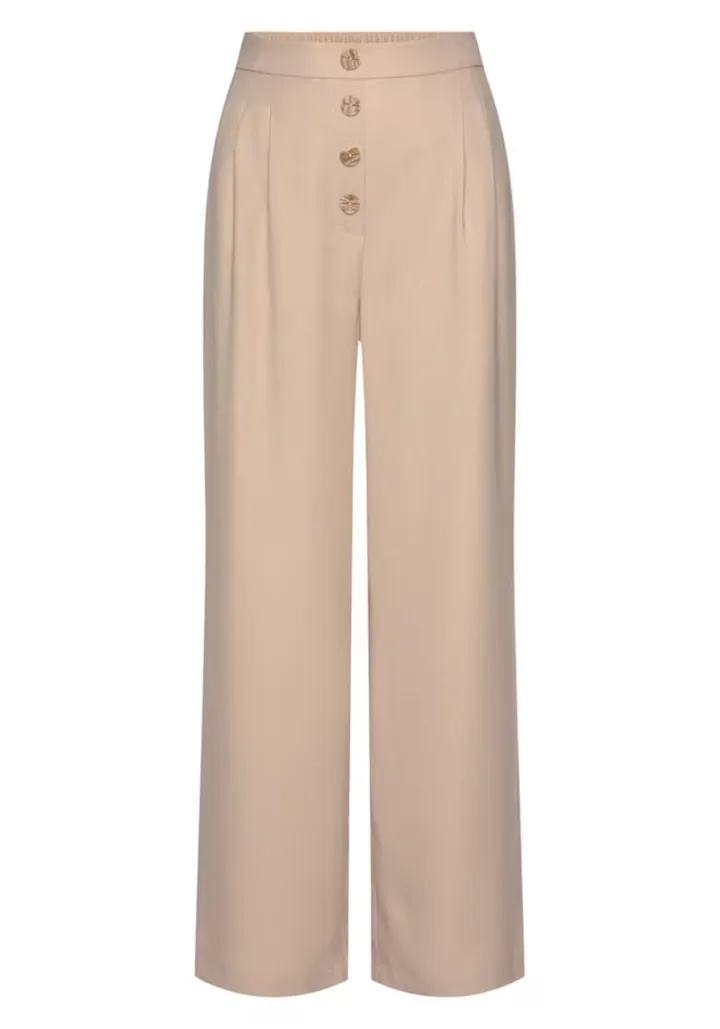 LASCANA Pantalón camelo
