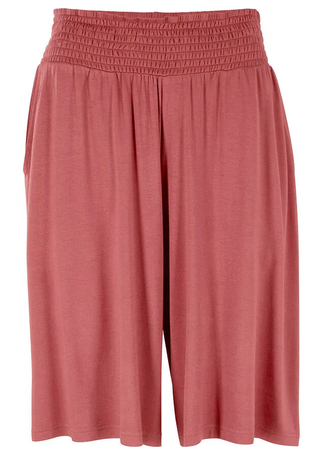 Bermudas de punto de mezcla de viscosa