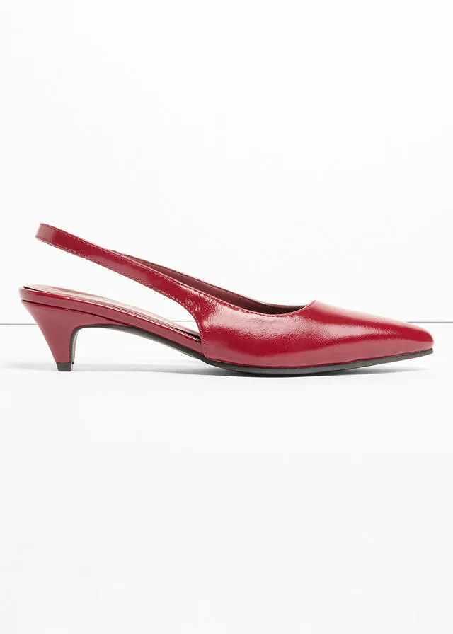 Zapatos con talón al descubierto y tacón bajo